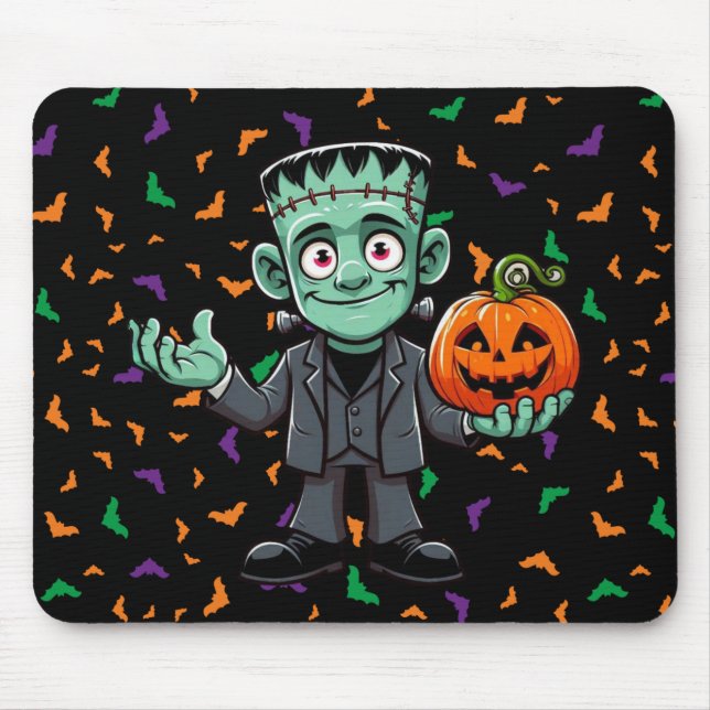 Mousepad Bonito, caricatura do monstro do Frankenstein (Frente)