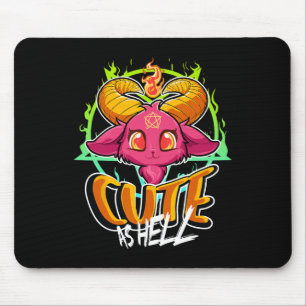 Mousepad Bonito Como Inferno Halloween Kawaii Phomet Engraç