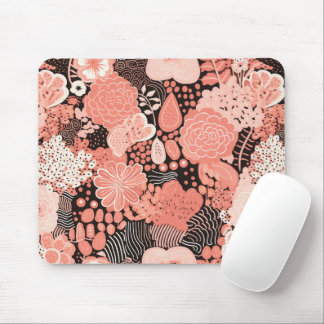 Mousepad Bonito coral moderno e cor-de-rosa