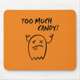 Mousepad Bonito demais doce no Halloween fantasma Monotone