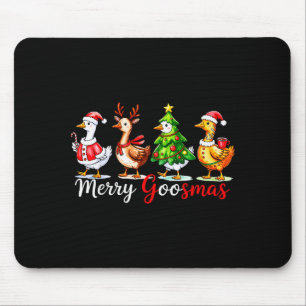 Mousepad Bonito Divertido Natal da Gansa Boba Rena Quente 