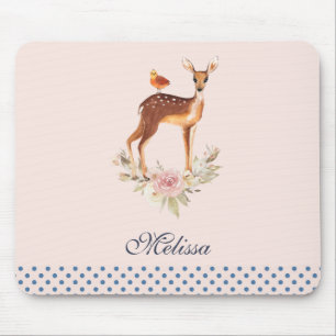 Mousepad Bonito Doe Marrom com Pontos Brancos