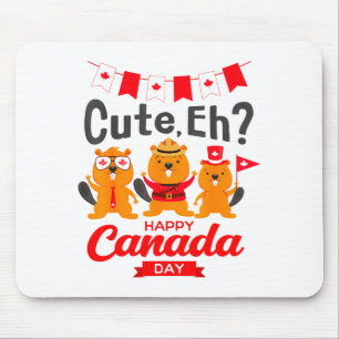 Mousepad Bonito Eh Feliz Dia da Bandeira do Canadá Groundho
