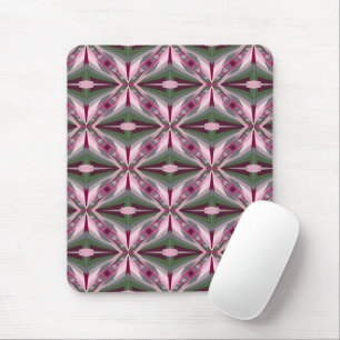 Mousepad Bonito Em Bloco De Cor Rosa E Verde Esticado