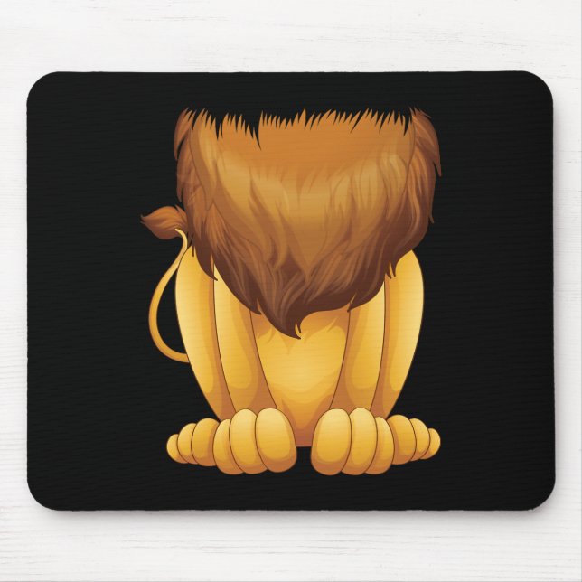 Mousepad Bonito Fato De Leão Sem Cabeça Figurino Halloween  (Frente)