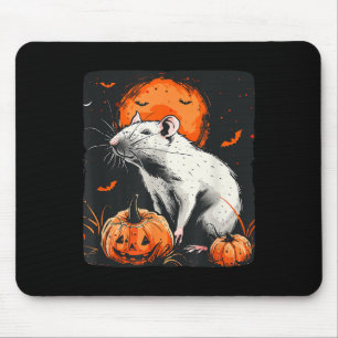 Mousepad Bonito Fita De Halloween Com Este Rato Branco E P