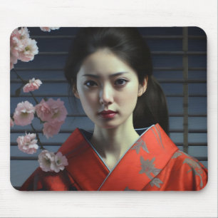Mousepad Bonito garota asiática