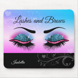 Mousepad Bonito luzes - brilho rosa e azul