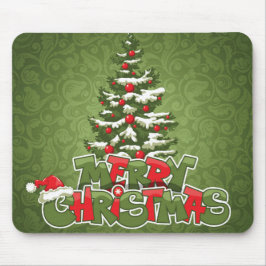 Mousepad Bonito Natal Vermelho e Verde Inspirado no Mousepa