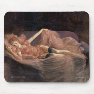 Mousepad "BONITO" no tapete do rato COR-DE-ROSA da menina