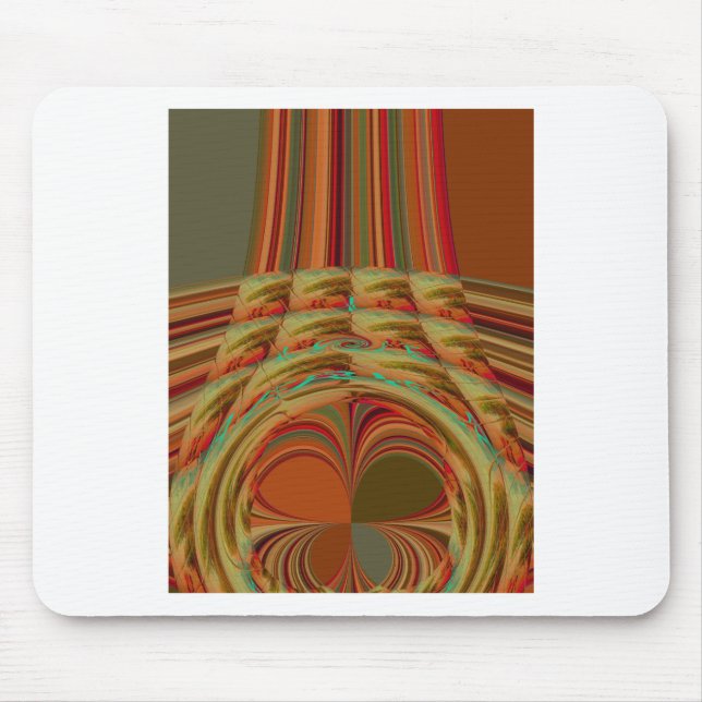 Mousepad Bonito Ouro Tradicional Africano Brown Motif (Frente)