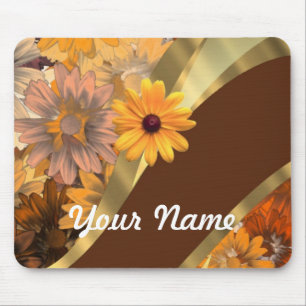 Mousepad Bonito padrão floral do outono