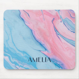 Mousepad Bonito pastel despejado de tinta personalizada