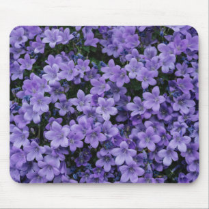 Mousepad Bonito rato de Flores Roxas