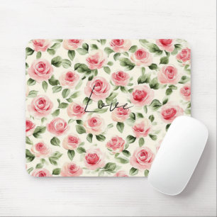 Mousepad Bonito Rosas Rosa Floral