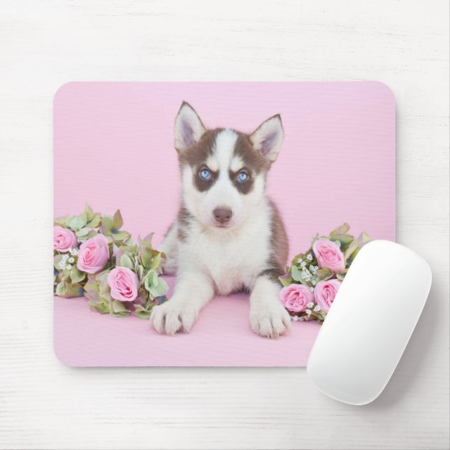 Mousepad Bonito Rouco com Rosas Rosa (Com mouse)
