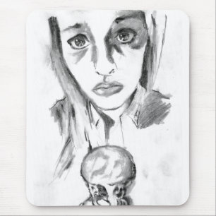 Mousepad Bonito Sad Girl com o desenho do Cone do Sorvete d
