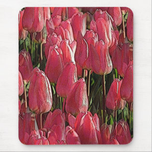 Mousepad Bonito Tulipas Rosa