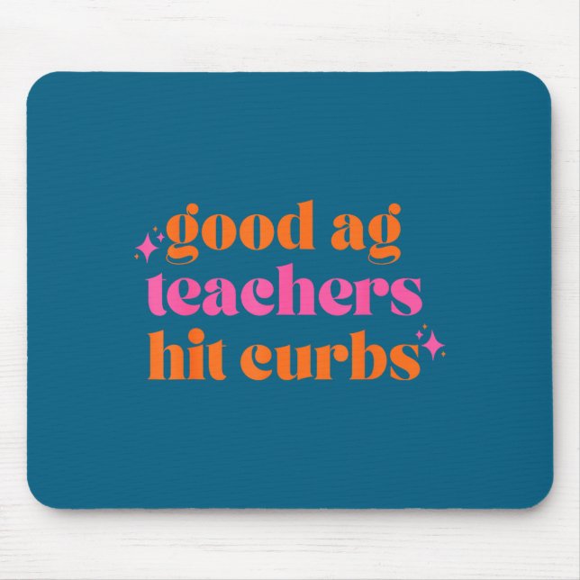 Mousepad Bons professores de Ag acertam obstáculos Dizer ci (Frente)