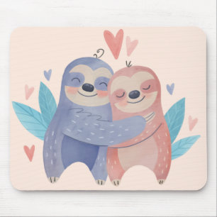 Mousepad Bons Sloths No Amor