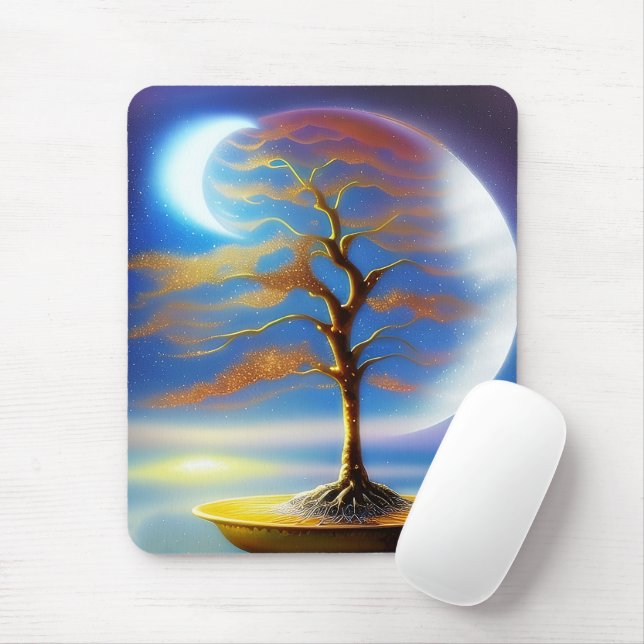 Mousepad bonsai paisagem lunar (Com mouse)