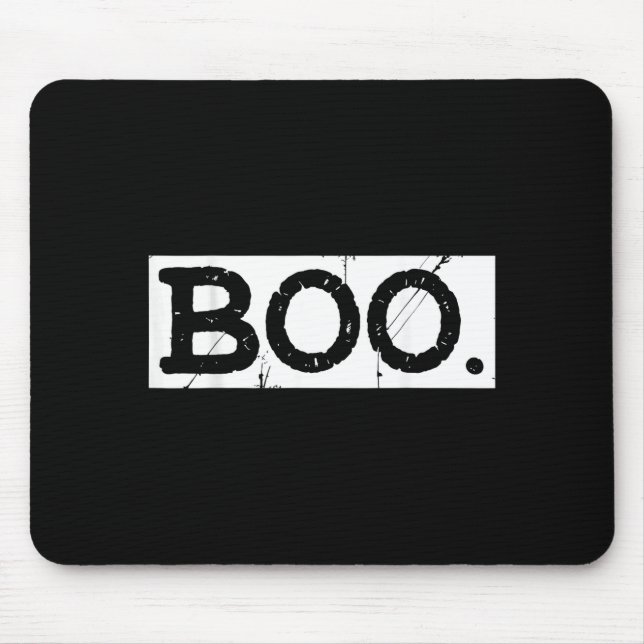 Mousepad Boo angustiado fantasma retrô estética de Hallowee (Frente)
