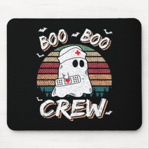 Mousepad Boo Boo Crew Engraçado Ghost Ems Emt Enfermeiro pa