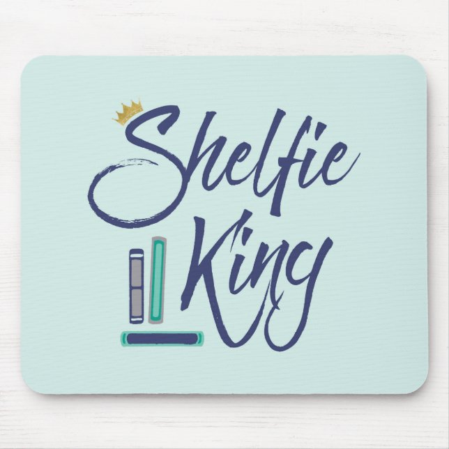Mousepad Booklover Shelfie King (Frente)