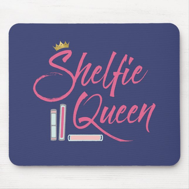 Mousepad Booklover Shelfie Queen (Frente)