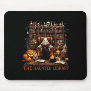 Mousepad Bookstore Halloween Vintage Spooky Bookish Assombr