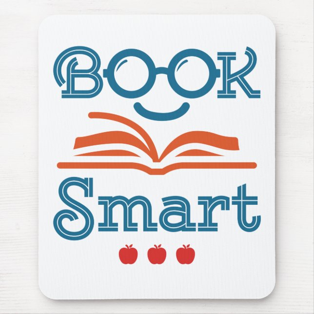 Mousepad Bookworm de Leitura Inteligente de Leitura Engraça (Frente)