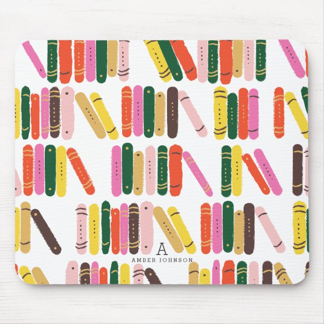 Mousepad Bookworm Personalizado (Frente)