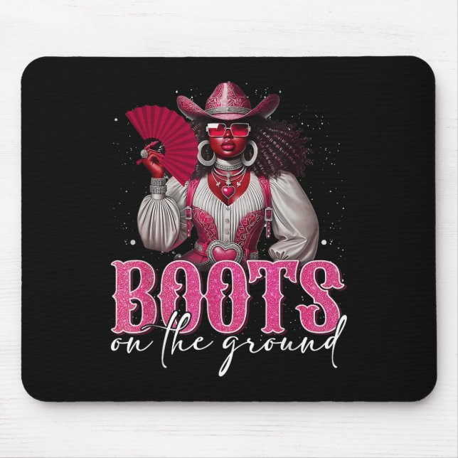 Mousepad Boots No Terreno, 16 De Junta, A Vovó Negra Weste (Frente)