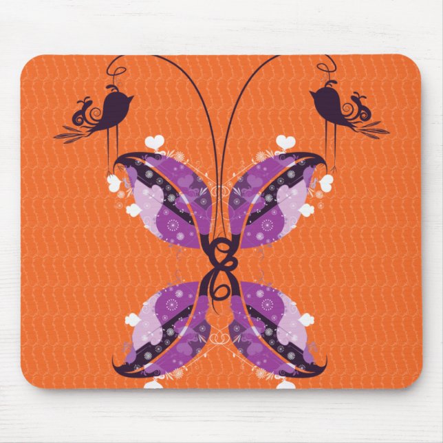 Mousepad borboleta abstrata (Frente)