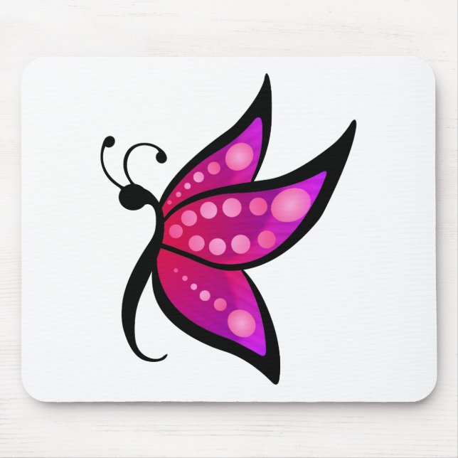 Mousepad Borboleta abstrato (Frente)