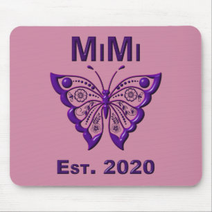 Mousepad Borboleta Adorável Mimi "Est 2020"