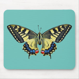Mousepad Borboleta amarela e preta