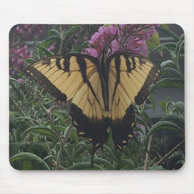 Mousepad Borboleta Amarela e Preta Foto Personalizada (Frente)