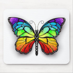 Mousepad Borboleta arco-íris Monarca