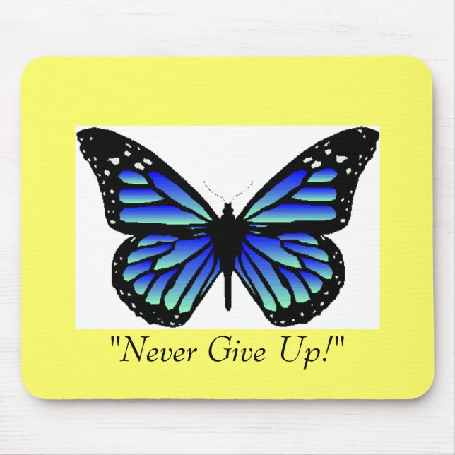 Mousepad borboleta azul, (Frente)