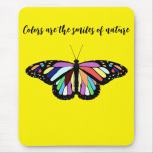 Mousepad Borboleta colorida
