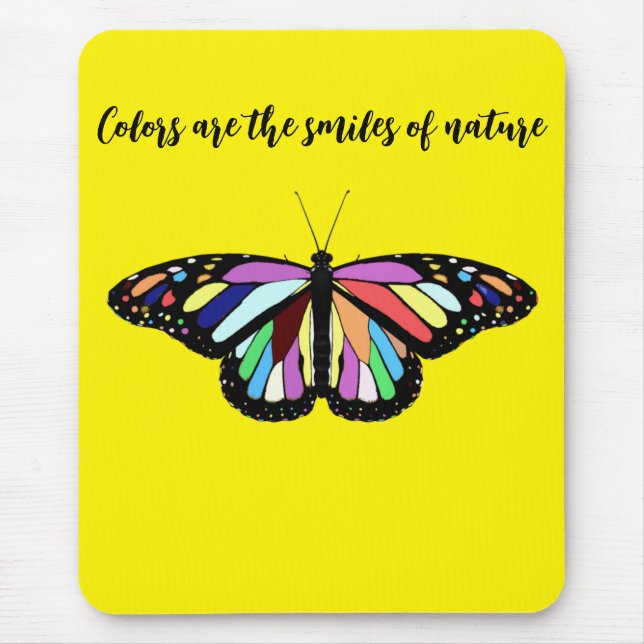 Mousepad Borboleta colorida (Frente)