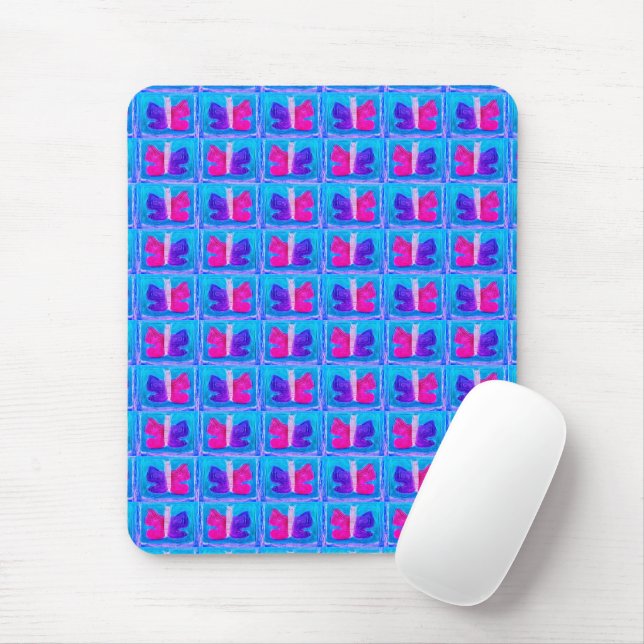 Mousepad Borboleta colorida | Filtro Miami | Base | (Com mouse)