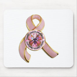 Mousepad Borboleta da consciência do cancro da mama