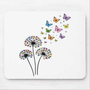 Mousepad Borboleta de dandelion em voo
