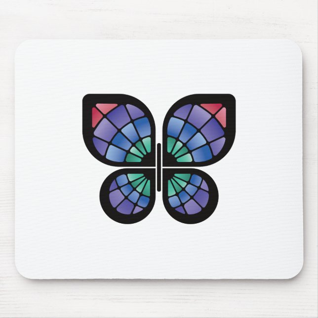 Mousepad Borboleta de vidro contida (Frente)