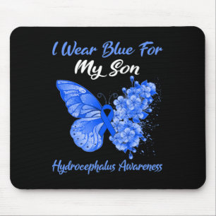 Mousepad Borboleta Eu Visto Azul Para Meu Filho Hidrocephal