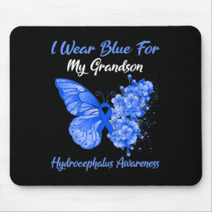 Mousepad Borboleta Eu Visto Azul Para Meu Neto Hidrocephalu
