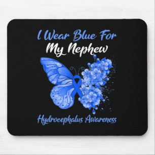 Mousepad Borboleta Eu Visto Azul Para Minha Hidrocefalia Do