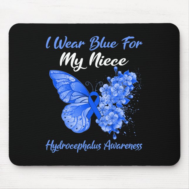 Mousepad Borboleta Eu Visto Azul Para Minha sobrinha Hidroc (Frente)